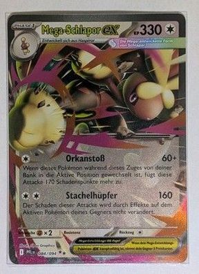 Pokémon Mega Schlapor ex 084/094 Fatale Flammen Deutsch NM Karte