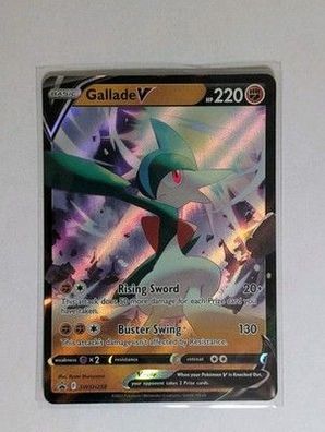 Pokémon Gallade V SWSH258 Black Star Promo Ultra Rare Englisch NM Karte