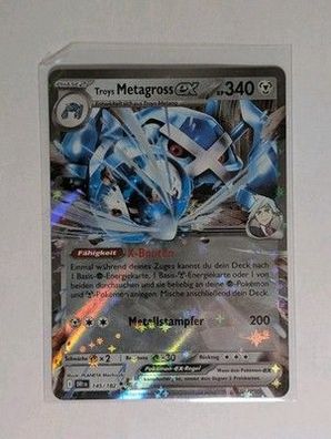 Pokémon Karte: Troys Metagross EX 145/182 Deutsch Near Mint