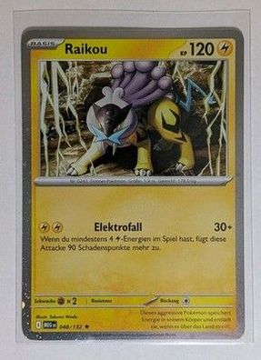 Raikou 048/132 Holo Mega Entwicklung Pokemon Karte Deutsch Near Mint