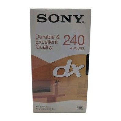 Sony DX 240 VHS Leerkassette Videokassette Neu OVP Folie
