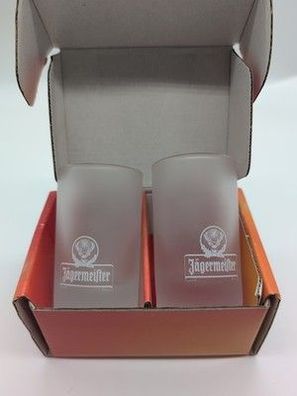 Jägermeister Schnapsgläser 2er Set Shots 2cl 4cl Kurze Bar Gastro