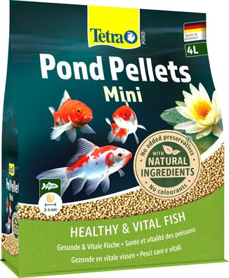 Tetra Pond Pellets Mini 4 Liter Futter für kleine Fische im Gartenteich Pond