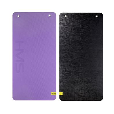 HMS Premium MFK01 Fitnessmatte Violett Schwarz mit Ösen 110 × 55 cm