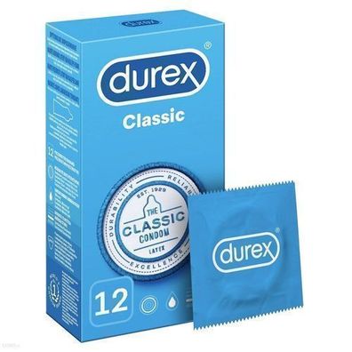 Durex Klassische Kondome, 12 Stück - Verlässlicher Schutz für Intime Momente