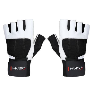HMS RST04 Kraftsport Handschuhe Größe XXL Training Gym Leder Mesh Silikon