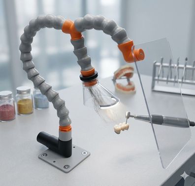 Arbeitsplatzabsaugung Absaugung Dentallabor Zahnarzt Labor Staubabsaugung