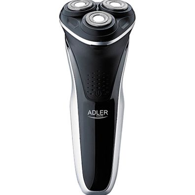 Adler AD 2928 Elektrischer Herrenrasierer mit 3 Scherköpfen, für Gesichts- und