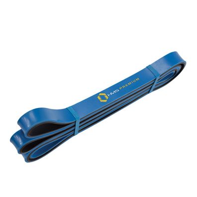 HMS Premium 13,5 bis 27 kg Trainingsband Blau Schwarz 225 cm Widerstandsband