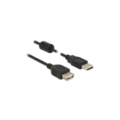 DELOCK USB Verl. A -> A St/Bu 3.00m schwarz