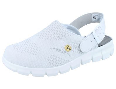 ABEBA Dynamic Damen Herren Berufsclogs ESD weiß Textil