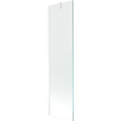 Mexen Next Badewannenwand 50x150 cm, 1-flügelig, transparent, Weiß