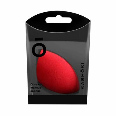 Kashoki Schminkschwamm Olivenform Rot 1 Stück