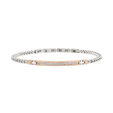 Breil Bicolor Edelstahl Armband mit Zirkonia Light Row TJ3367
