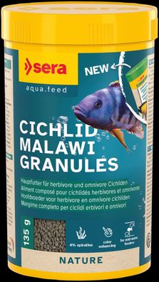 Sera Cichlid Malawi Granules 250ml - 135g für herbivore + omnivore Cichliden