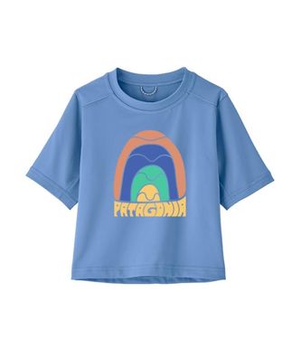 Patagonia Kleinkinder T-Shirt rainbow wave: abundant blue - Größe: 12M