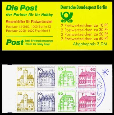 BERLIN Markenheftchen Nr MH 12caoZ postfrisch S393A3A