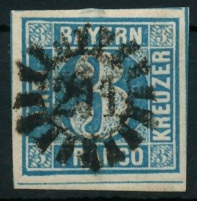 BAYERN Mühlradstempel AUF Nr 2II gMR 211 ZENTR- X87E52A