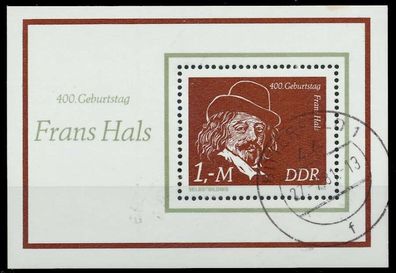 DDR BLOCK Kleinbogen Block 61 gestempelt X0F173E