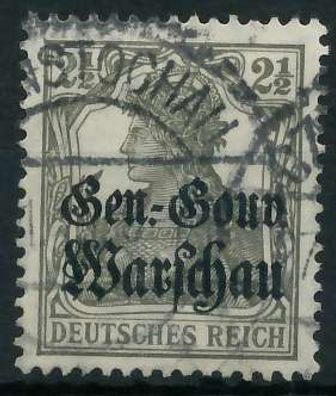 BES. 1WK D-POST IN POLEN Nr 6a gestempelt X462D3E