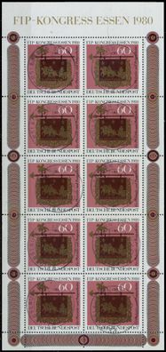 BRD BUND BLOCK Kleinbogen 1949 1989 Nr 1065KB Z X50E182