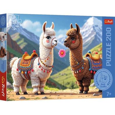 Trefl Puzzle Kolorowe Lamas 200 Teile FSC Mix 70% 13356