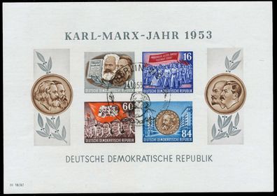 DDR BLOCK Kleinbogen Block 9BYI gepr. X53A8D6