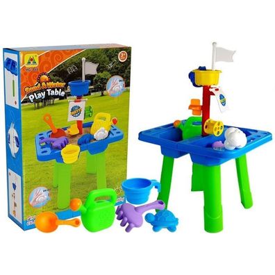 Leantoys Sandtisch Sandförmchen Schaufeln Gießkanne
