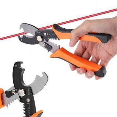 Rosfix Abisolierzange 180 mm – für 0,2–6 mm Kabel | Stahl, ergonomisch