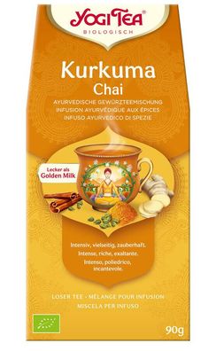3x Yogi Tea®, Yogi Tea GmbH Yogi Tea® Kurkuma Chai Bio 90g