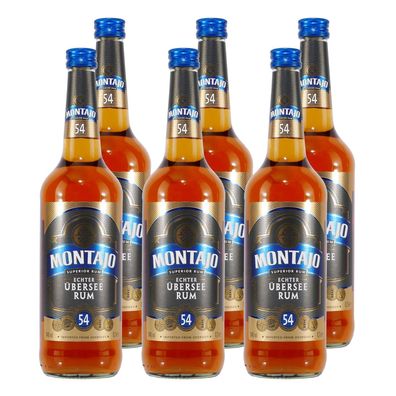 Montajo Echter Übersee Rum 54% (6 x 0,7L)