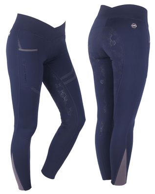 QHP Reithose pull-on Raquel vollbesatz Navy