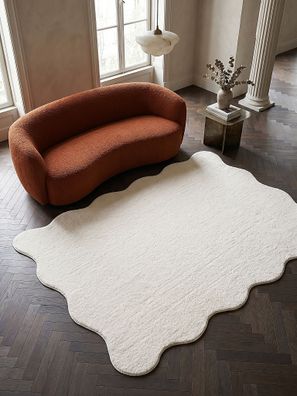 Teppich Hochflor TIRSO Puderrosa 16 mm Polyester Antirutsch Wohnzimmer Uni