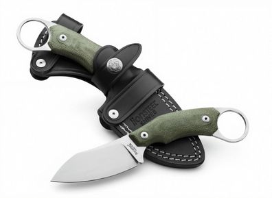 LionSteel H1 CVG Green Canvas Micarta Sleipner Messer Outdoor Bushcraft