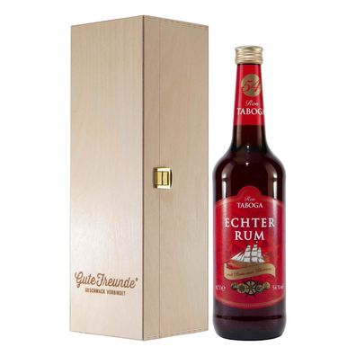 Ron Taboga Echter Rum 54% mit Geschenk-Holzkiste