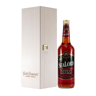 Sealord Echter Übersee Rum 54% mit Geschenk-Holzkiste