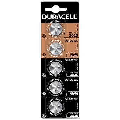 Duracell Knopfzelle Lithium CR2025 DL CR 2025 DL2025 3V Batterien 5er Blister