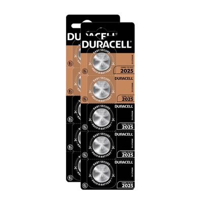 2x 5er Blister Duracell Knopfzelle Lithium CR2025 DL CR 2025 DL2025 3V Batterien