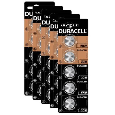 5x 5er Blister Duracell Knopfzelle Lithium CR2025 DL CR 2025 DL2025 3V Batterien