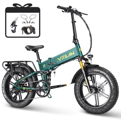 Vitilan I7 PRO 3.0 20"faltbares city-elektrofahrrad,8-Ggang, app-unterstützung