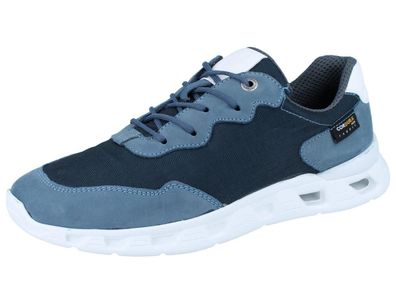 Waldläufer H-Olaf Herren Sneaker blau Leder Textil