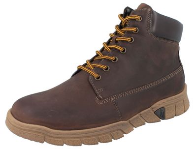 Waldläufer H Lino Herrenstiefel braun brasil Fettnubukleder