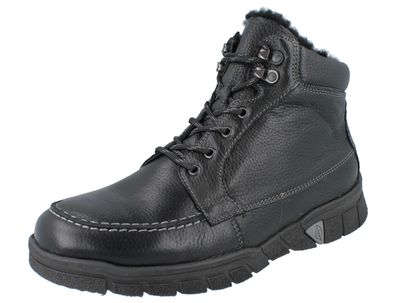 Waldläufer H Lino Herrenstiefel schwarz Glattleder