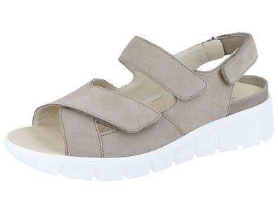 Waldläufer K-Adea Damen Sandale braun Nubukleder