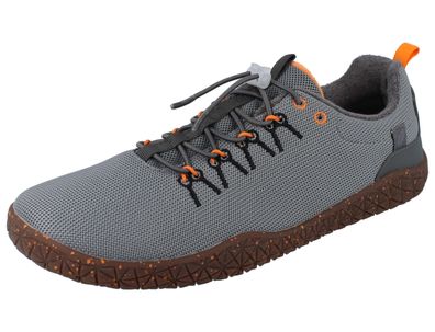 Waldläufer H-Boris Herren Barfußschuhe dunkelgrau Textil