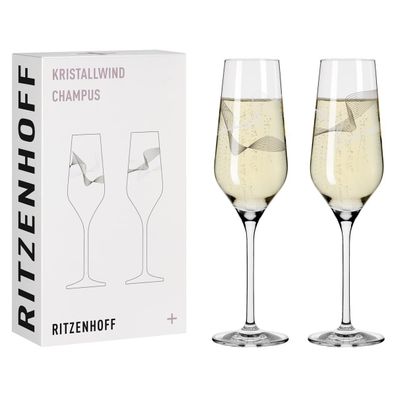 Ritzenhoff Set de flûtes à champagne Kristallwind Champagne Set de 2 pièces 002