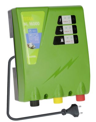 Kerbl Weidezaungerät Titan Ni 16000 16 J 230V Netzgerät Weidezaun