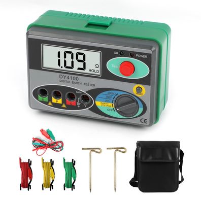 Kaisal Digitaler Erdungswiderstandspréfer 0-2000Î© Erdwiderstandstester