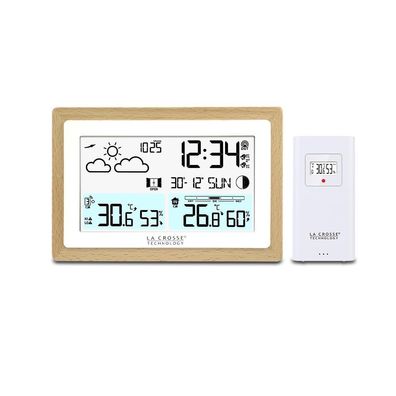 La Crosse Technology Wetterstation WS6282 mit Holzrahmen Braun
