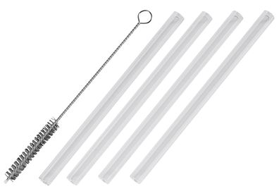 Pailles en verre CIAO, lot de 4, 15 cm Brosse de nettoyage